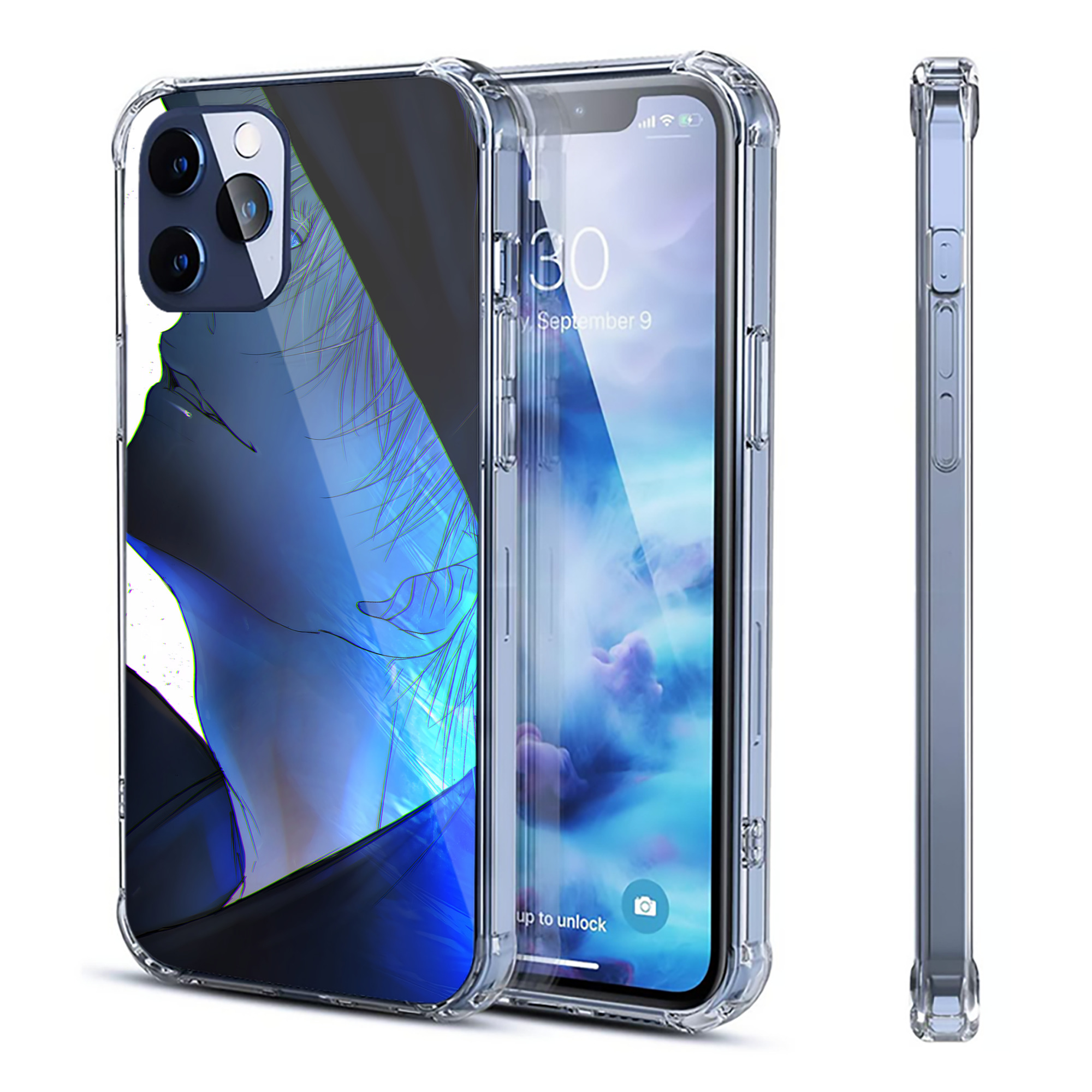 （画像用） 呪術廻戦 Jujutsu Kaisen 【iPhone 12シリーズ対応】透明スマホケース（クリアソフトケース）